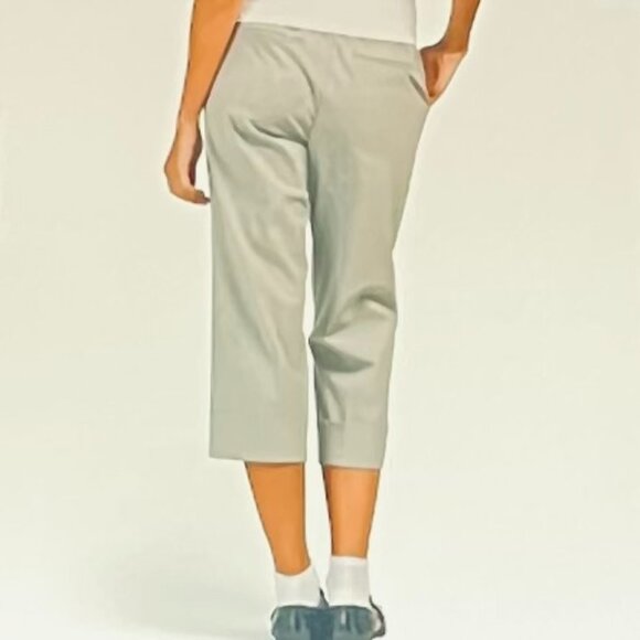 Rachel Zoe Straight Leg Cropped & Cuffed Pants in Gray (10) New With Tag - Picture 2 of 10